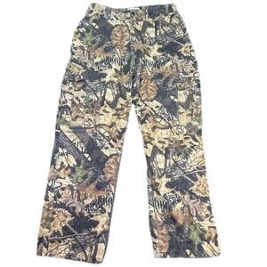 Jerzees Outdoors Cargo Pants Mens 36 Camo Mossy Oak Forest Edge Hunting Utility